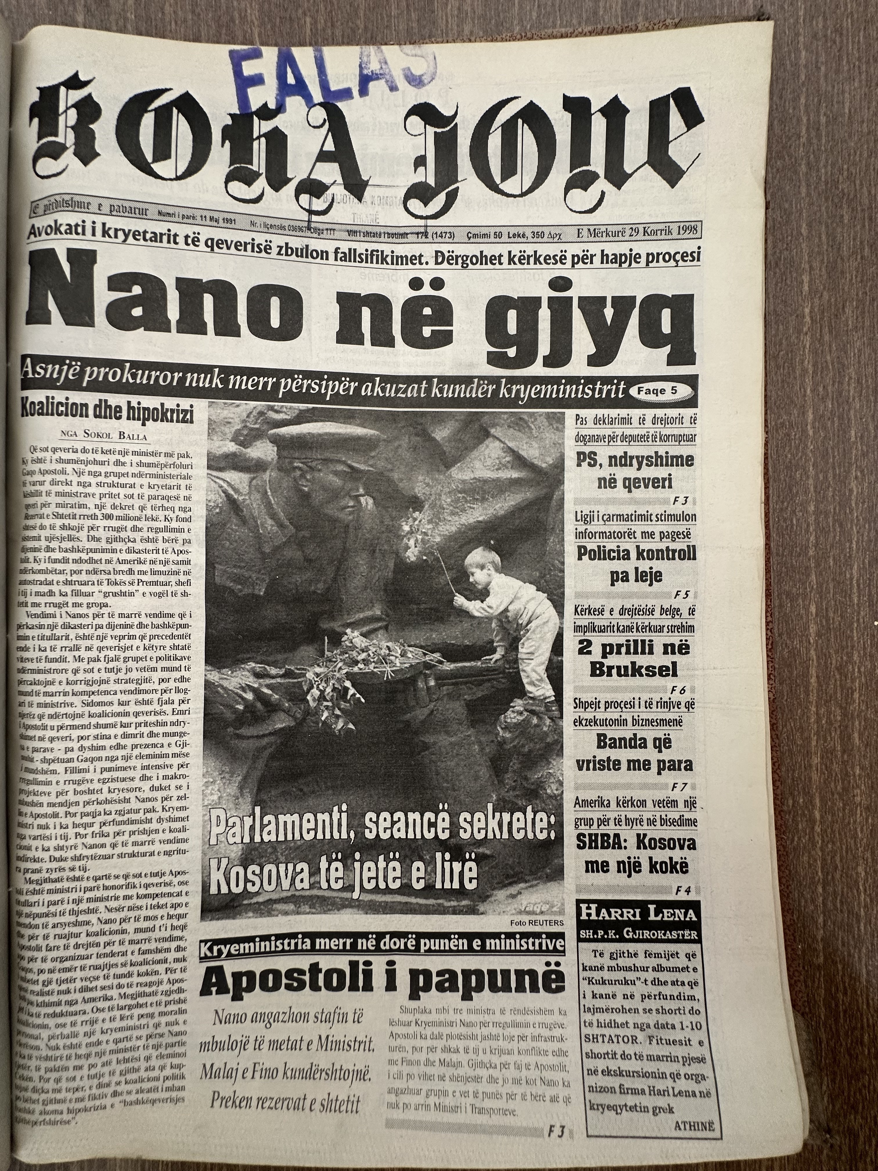 Koha Jonë 1998-07-29